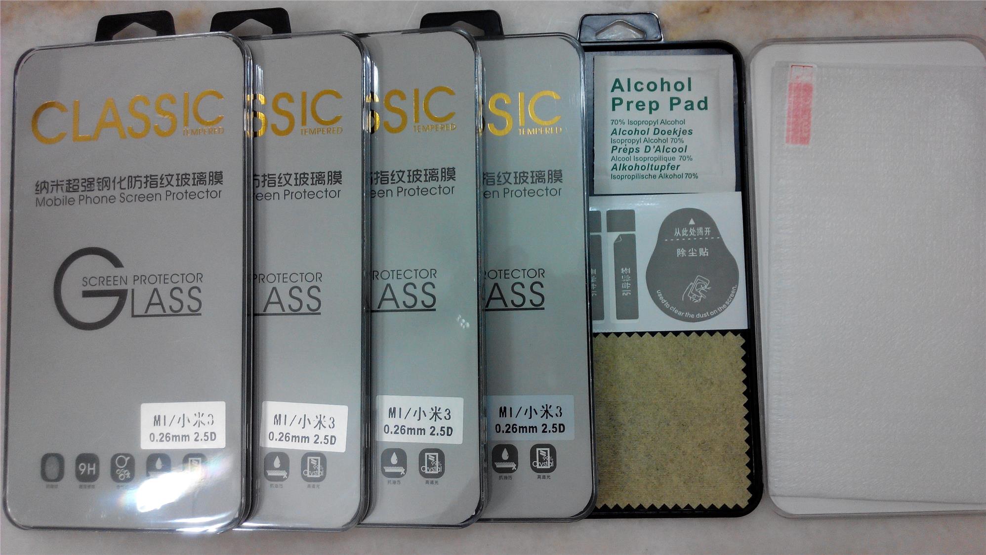 0.26mm 9H Tempered Glass Screen Protector For XiaoMi Mi3 RedMi 1S Note