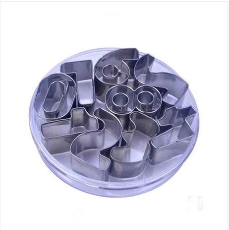 0-9 Numeric Vegetable Cut Mold / Biscuit Mold Stainless Steel
