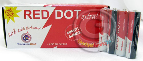 1 BOX (40pcs) RED DOT AAA Batteries -NOT RECHARGEABLE- 1 BOX (40pcs) RED DOT AAA Batteries -NOT RECHARGEABLE-
