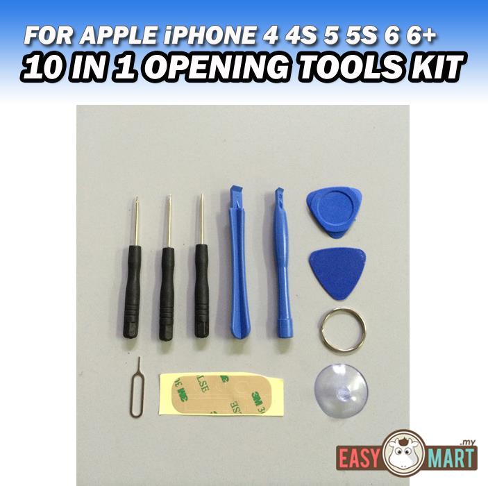 10 in 1 Mini Apple Iphone 6 6+ 5 5S 4 4S Opening Repair Tools Kit