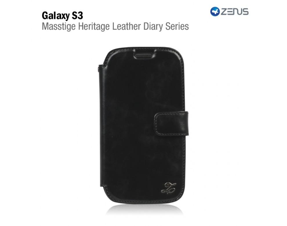 100% ORI Zenus Samsung Galaxy S3 Masstige Heritage Leather Diary Black 100% ORI Zenus Samsung Galaxy S3 Masstige Heritage Leather Diary Black