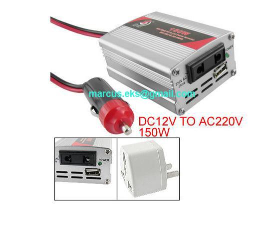 150W Power Supply Adapter DC 12V to AC 220V Car Power Inverter 150W Power Supply Adapter DC 12V to AC 220V Car Power Inverter