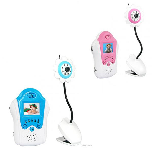 2.4GHz Wireless IR Camera Portable 1.5' LCD Video Baby Monitor Flower 2.4GHz Wireless IR Camera Portable 1.5' LCD Video Baby Monitor Flower