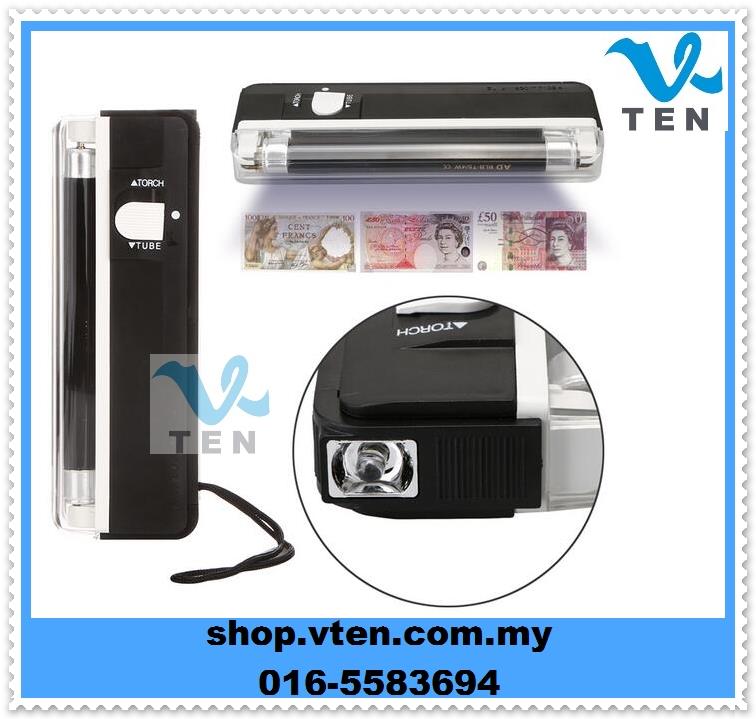 2 in1 Handheld UV Led Light Detector Count Currency Money Detector
