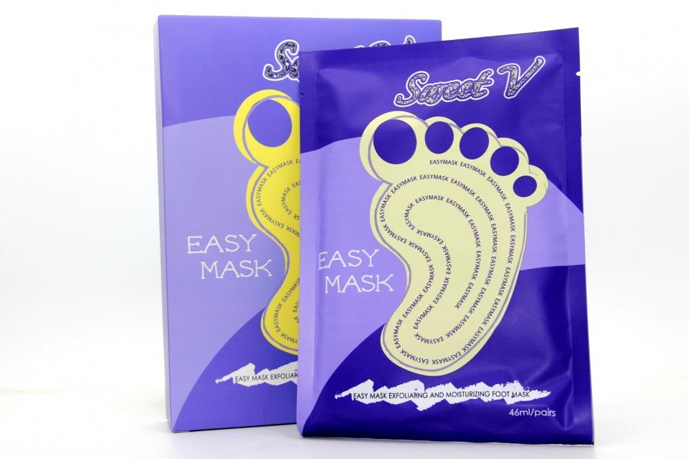 2 x Sweet V Easy Mask Exfoliating and Moisturizing Foot Mask