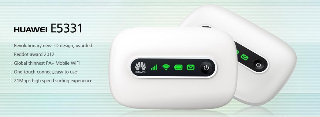 21Mbps Huawei E5331 HSPA+ MiFi Modem Router ZTE MF60 MF62 E586 MF61