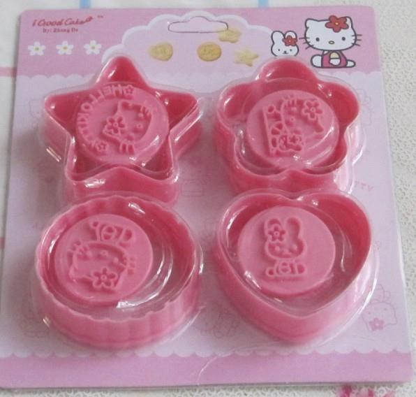 3D Hello Kitty Cookie Mold / cutters 4 in 1
