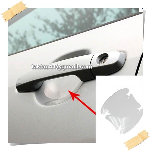 4* Car Auto Door Handle Transparent Protector Films Scratches Protective Sticker