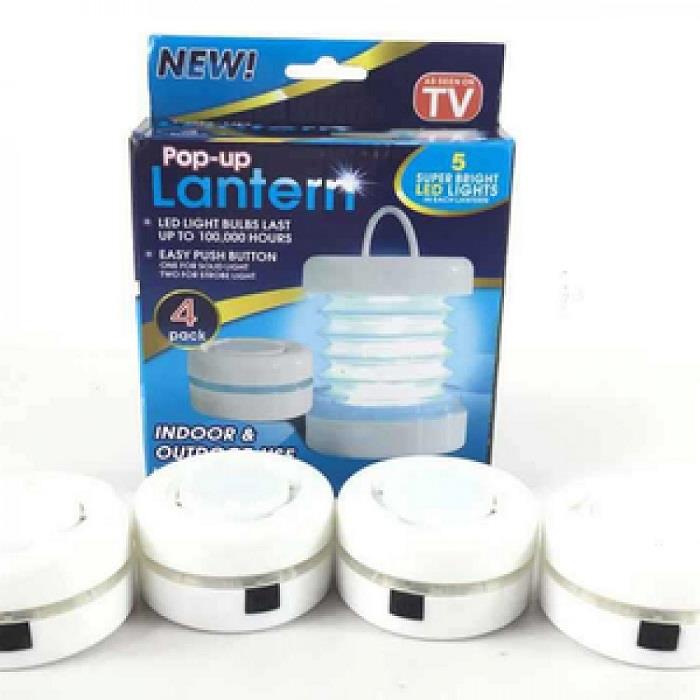 4 Units Pop Up Lantern Cree LED for Festivals, Outdoors, Camping Light