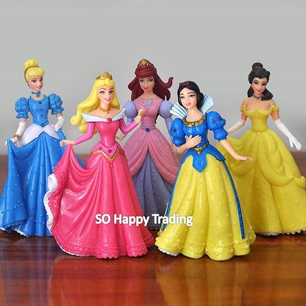 Disney Princess Figurine Set / Cake Topper (5 in 1) - Set A