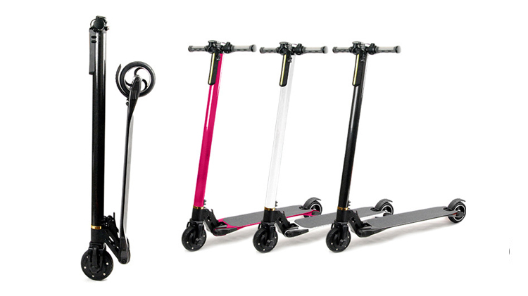 5 inch carbon fiber electric scooters electric mini folding electric 