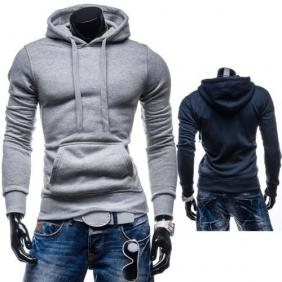 [5429]Men's Hedging Hooded Drawstring Sweater Cardigan Jacket