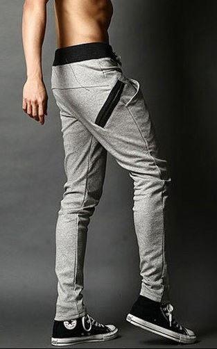 [5516]Korean Men's Casual Harem Long Sport Trousers Pants