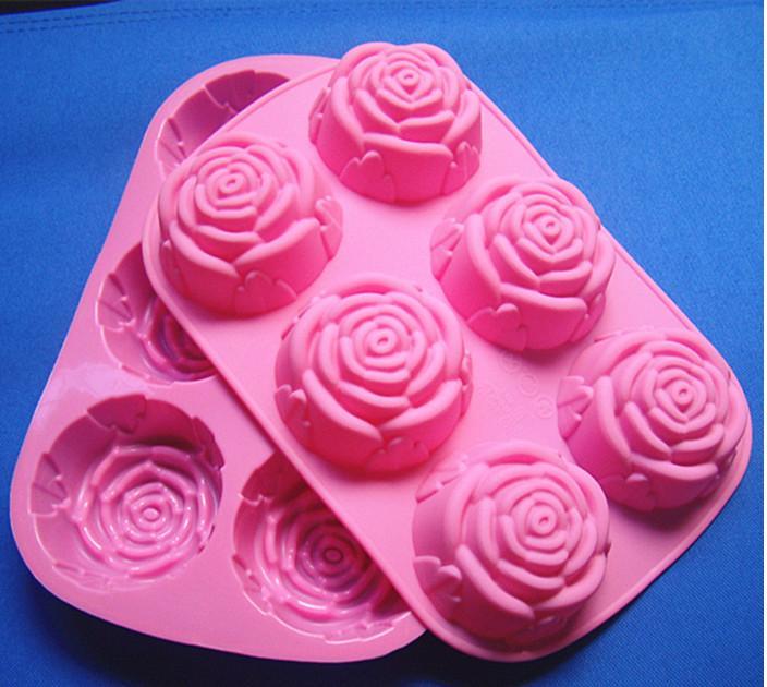 6 Roses Silicone Cake / Pudding / Jelly Mold