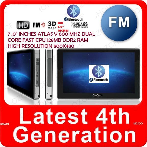 7.0 INCH BLUETOOTH GPS HIGH RESOLUTION 800x480 ATLAS V 600 MHZ WINCE 6.0+4GB 7.0 INCH BLUETOOTH GPS HIGH RESOLUTION 800x480 ATLAS V 600 MHZ WINCE 6.0+4GB