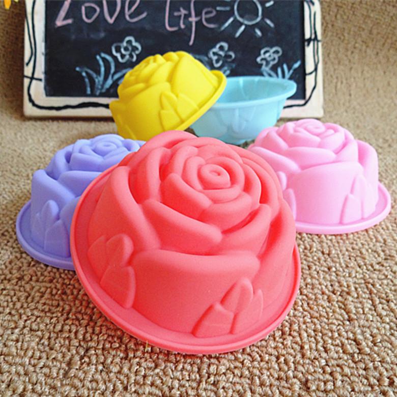 8cm Non-Stick Korea Rose Jelly Pudding Cake Mold Muffin Cup (10pcs)
