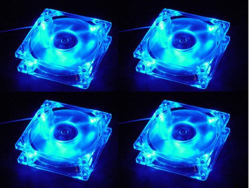 8cm x 8cm CPU Transparent With Light Casing Fan