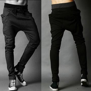 [9543]Korean Elastic Waist Long Sport Pants Trousers