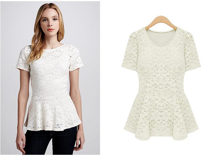 ♥Aza Aza♥ |FreePostage| Euro Fashion Lace Top- White ♥Aza Aza♥ |FreePostage| Euro Fashion Lace Top- White