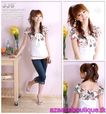 ♥Aza Aza♥ |FreePostage| Floral Blouse- Orange