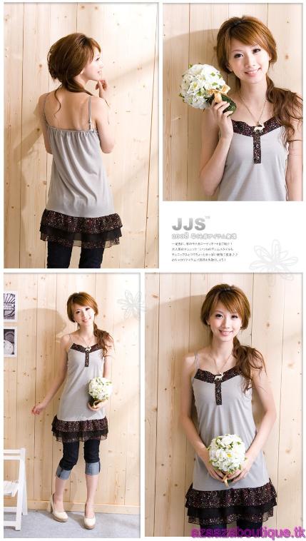 ♥Aza Aza♥ |FreePostage| Long Blouse- Grey