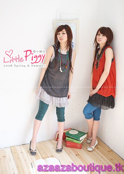 ♥Aza Aza♥ |FreePostage| Two pieces Blouse- Orange