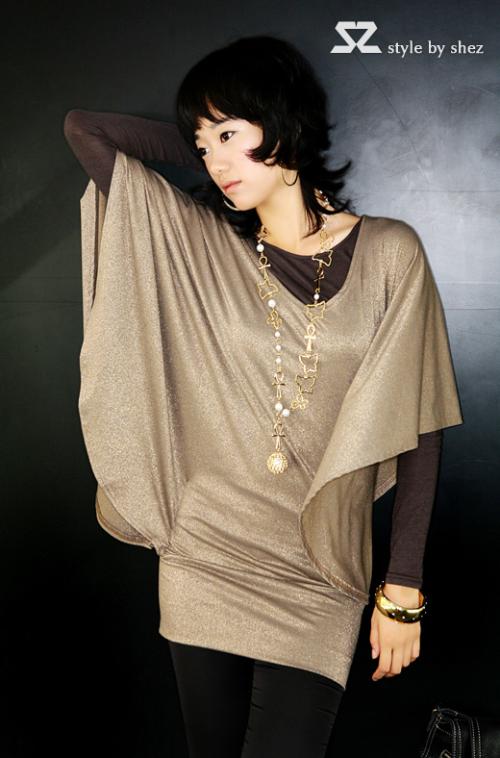 ♥Aza Aza♥ |FreePostage| Shimmering Blouse- Coffee