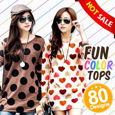 ♥ LuvClo ~ Best Seller Korean Oversize Long Sleeve Top (80 Design)