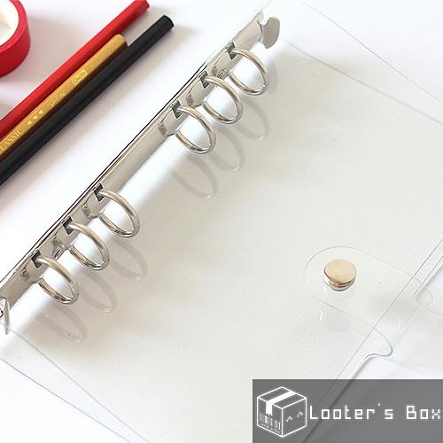 A6 Transparent Soft PVC Clear Cover Ring Notebook (I1749) A6 Transparent Soft PVC Clear Cover Ring Notebook (I1749)