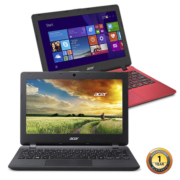 Acer Aspire ES 11 ES1-131-C3SW/C1TL Notebook -Diamond Black/Ferric Red Acer Aspire ES 11 ES1-131-C3SW/C1TL Notebook -Diamond Black/Ferric Red