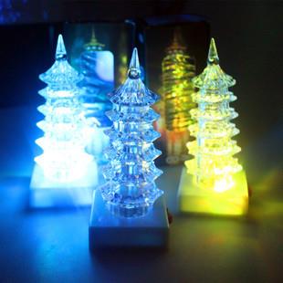 Acrylic Material Pagoda 7 Color Lamp Acrylic Material Pagoda 7 Color Lamp
