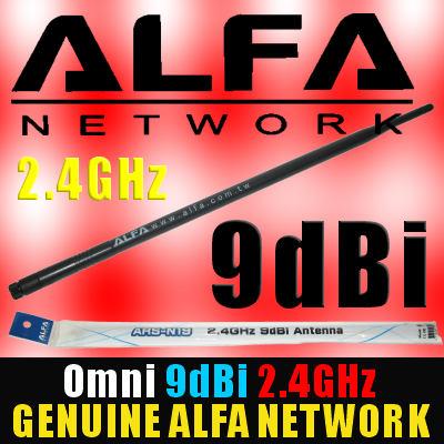 ALFA 9 dBi Wi-Fi RP-SMA Dipole Omni Antenna ARS-N19 ALFA 9 dBi Wi-Fi RP-SMA Dipole Omni Antenna ARS-N19
