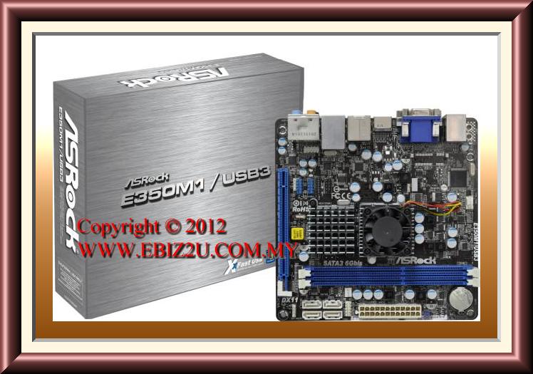 Asrock E350M1/USB3 E-350 APU Motherboard For AMD