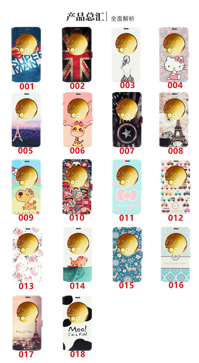 Asus Zenfone 2 Laser ZE601KL 6' Flip Case Cover Casing +Tempered Glass