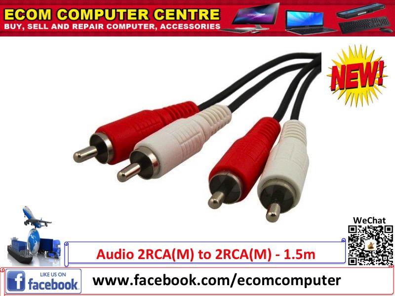 Audio 2RCA(M) to 2RCA(M) - 1.5m Audio 2RCA(M) to 2RCA(M) - 1.5m