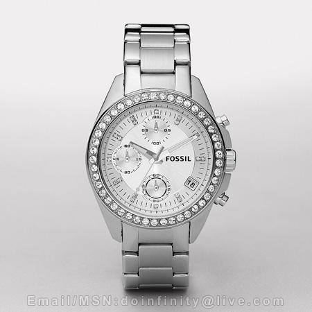 authentic fossil es2681 decker chronograph silver authentic fossil es2681 decker chronograph silver