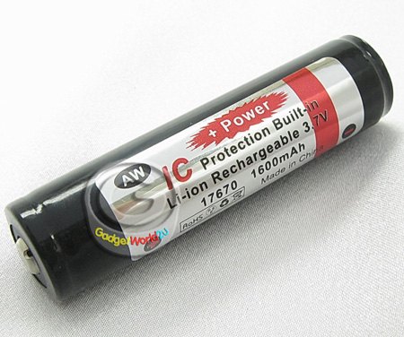 AW 17670 (2xCR123 Size) 3.7V 1600mAh Protected Rechargeable Battery AW 17670 (2xCR123 Size) 3.7V 1600mAh Protected Rechargeable Battery