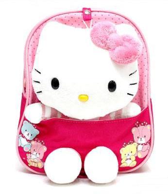 Baby/Kid Safety Harness Backpack - Little Kitty (Light Red)