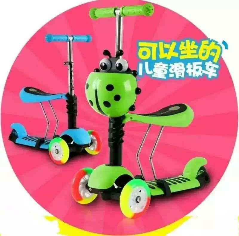 Baby/Kids 3-in-1 Kick Scooter/Kickboard(Premium Grade)