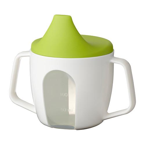 Baby Training Cup/ Beaker (white, Green) Baby Training Cup/ Beaker (white, Green)