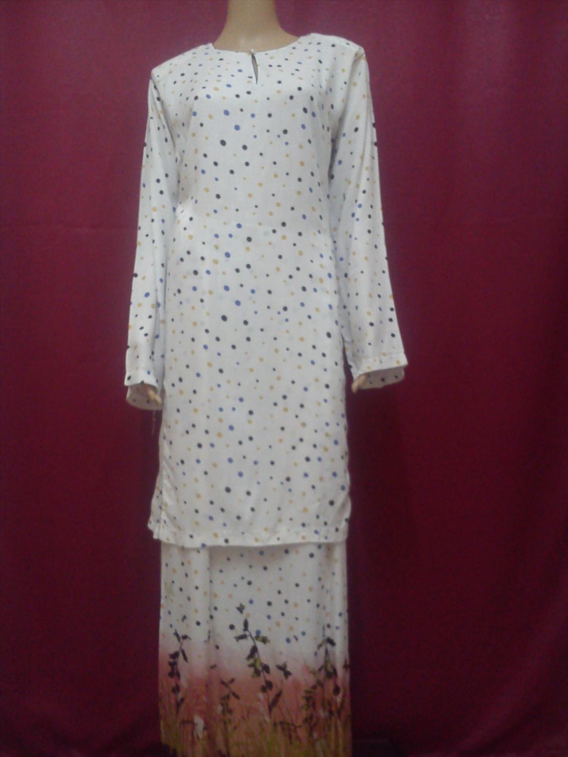 BAJU KURUNG PAHANG COTTON VISCOSE SZ L - B