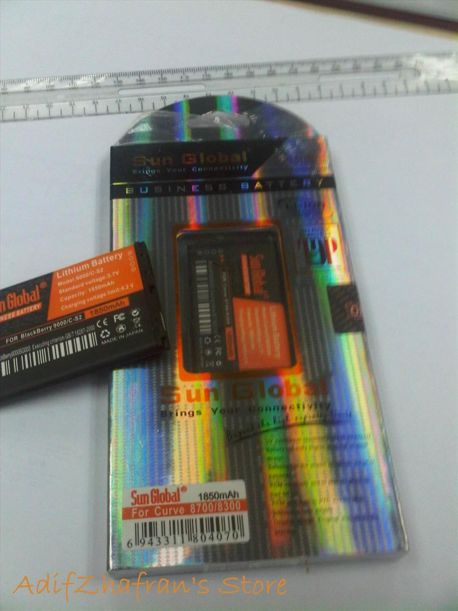 BATTERY BLACKBERRY BOLD 4 BOLD 5 9900(1850mAh) Sun Global