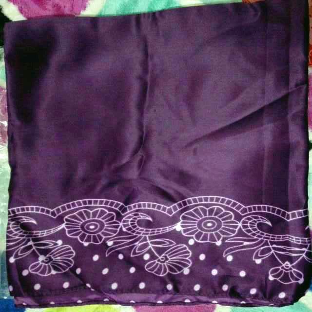 Bawal Purple Dot Satin Bawal Purple Dot Satin