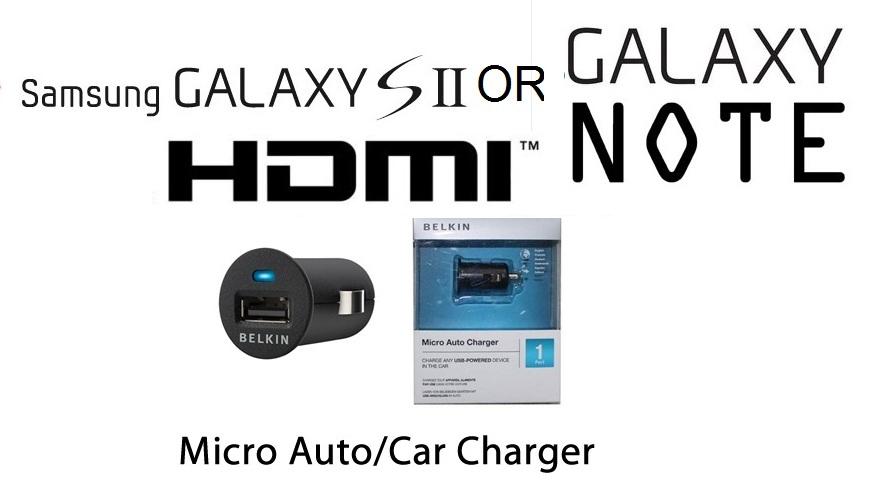 Belkin Micro Car Charger USB adapter Samsung Galaxy S2 Note Nexus hTc Belkin Micro Car Charger USB adapter Samsung Galaxy S2 Note Nexus hTc