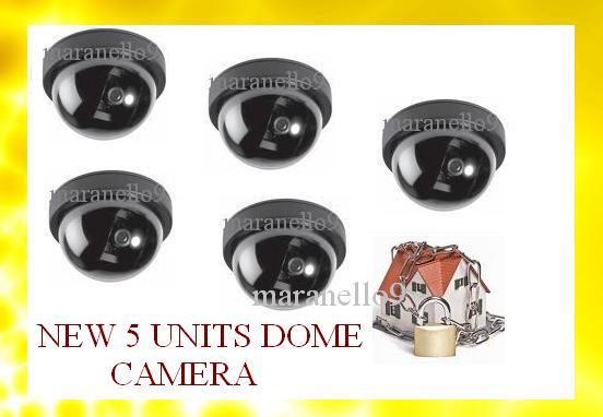 Bigger & Better 5 Units! : Dome Security Camera Realistic Looking CCTV Bigger & Better 5 Units! : Dome Security Camera Realistic Looking CCTV