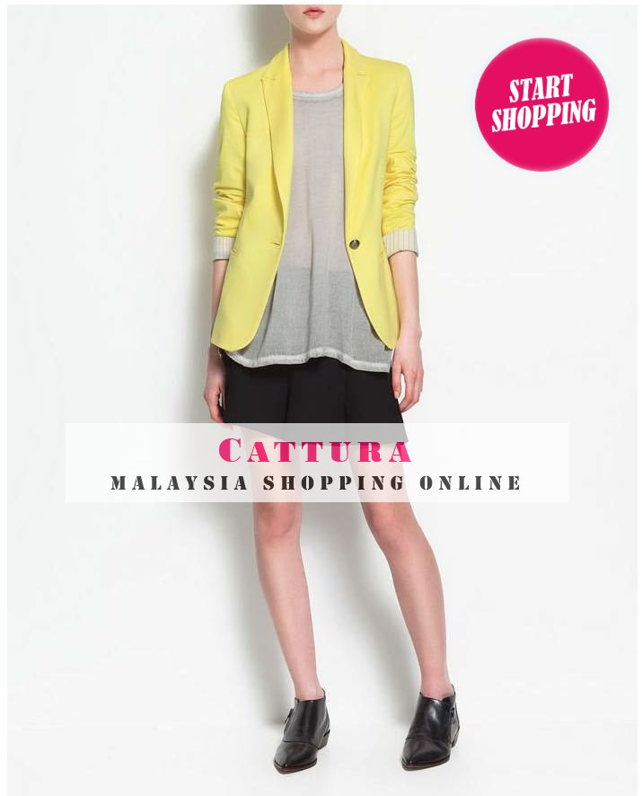 Blazer Zara European Quality Material Pastel Color (Yellow) Cattura ...