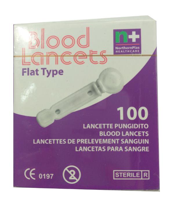 Blood Lancets Flat Type 100s 