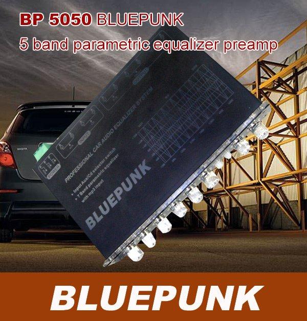 BLUEPUNK PLATINIUM BP-5050 5 Band 3-Way Parametric Pre-Amp Equalizer BLUEPUNK PLATINIUM BP-5050 5 Band 3-Way Parametric Pre-Amp Equalizer
