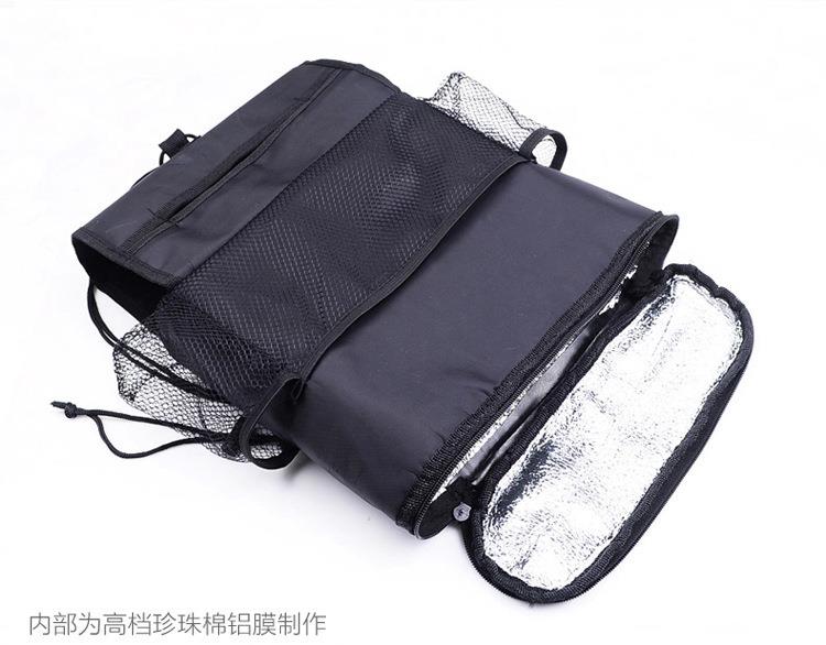 Car seat back multifunction debris cold preservation bag