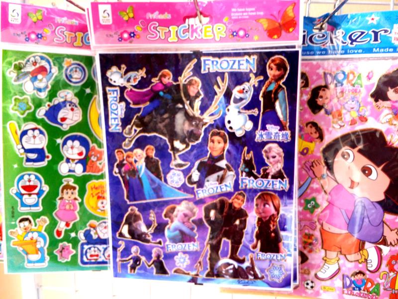 Cartoon Stickers (Assorted) X 10